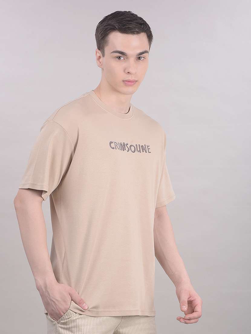 men typographic short sleeve regular fit t-shirt - 22465270 -  Standard Image - 2