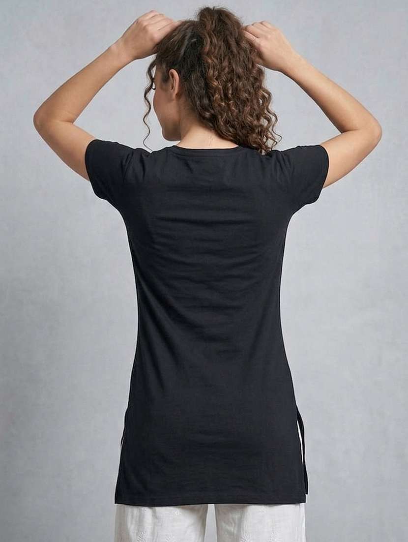 women pack of 2 printed round neck lounge-tshirt - 22465713 -  Standard Image - 2
