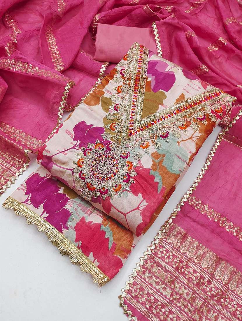 women printed unstitched suit set - 22465994 -  Standard Image - 2