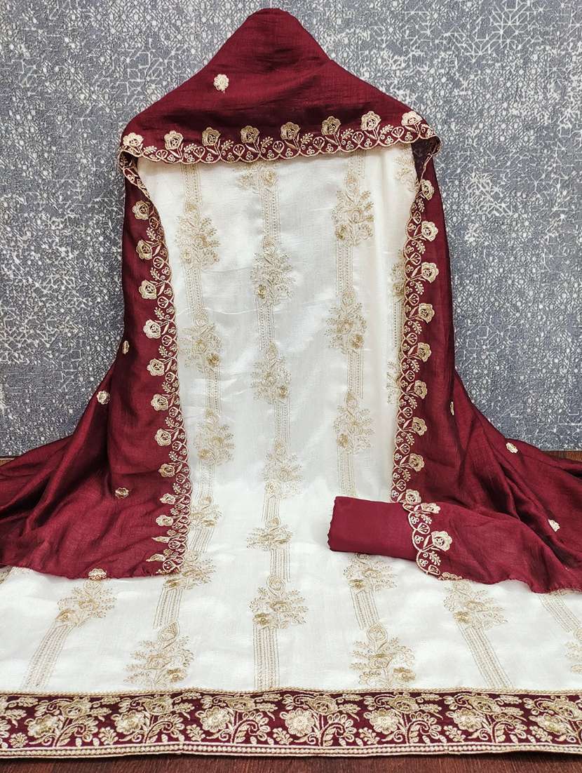women solid with work unstitched suit set - 22466021 -  Standard Image - 2