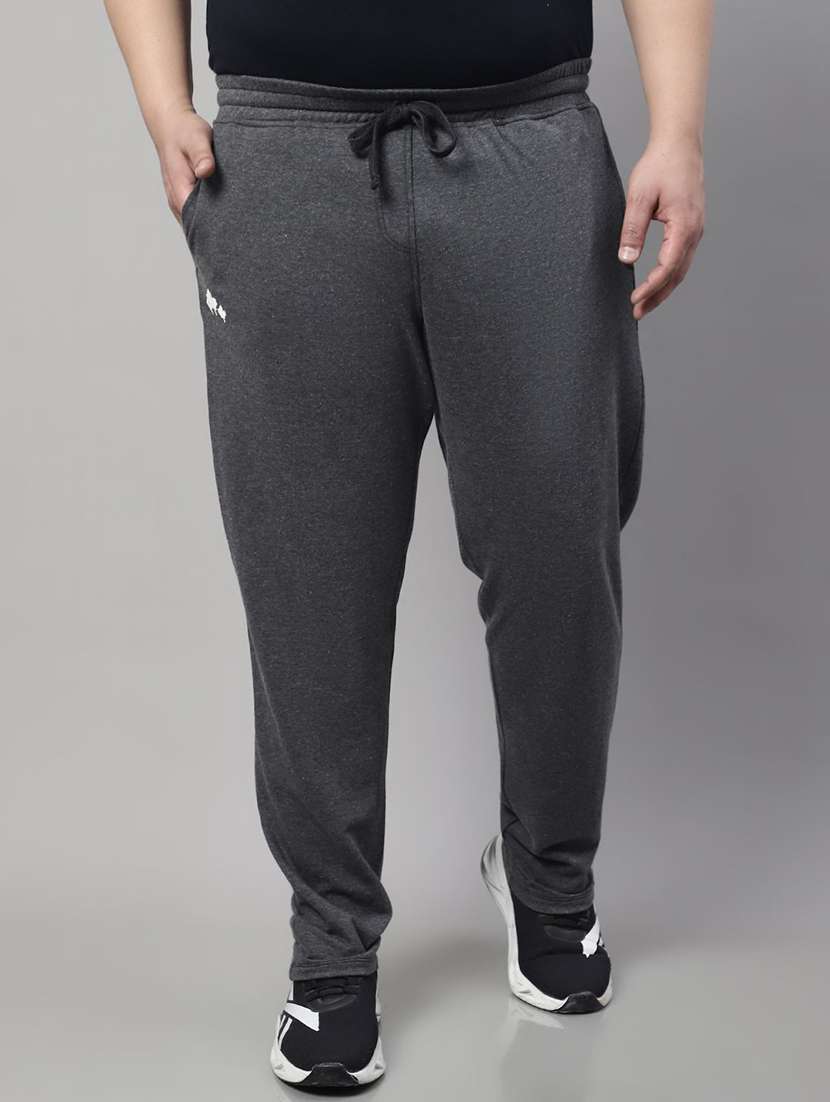 men colored cotton  full length track pant