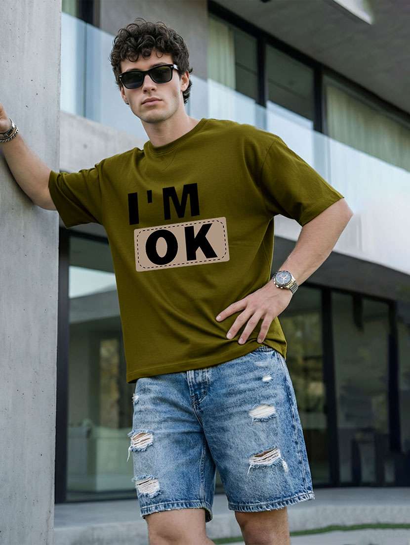 men typographic short sleeve oversized t-shirt - 22466463 -  Standard Image - 2