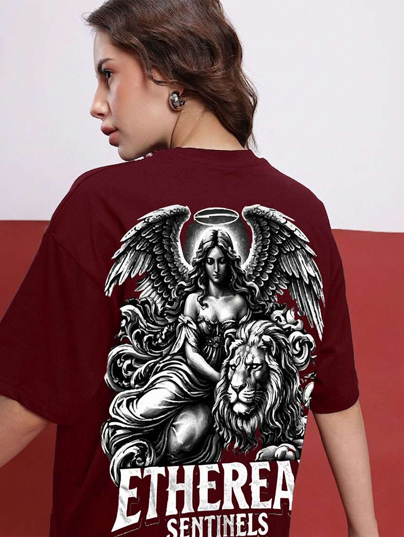 women back print short sleeve oversized t-shirt - 22466732 -  Standard Image - 2