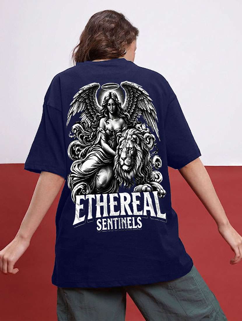 women back print short sleeve oversized t-shirt - 22466733 -  Standard Image - 2