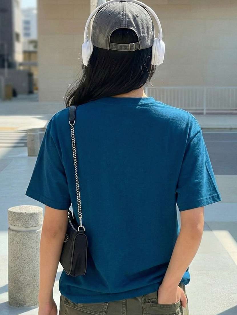 women printed short sleeve oversized t-shirt - 22466760 -  Standard Image - 2