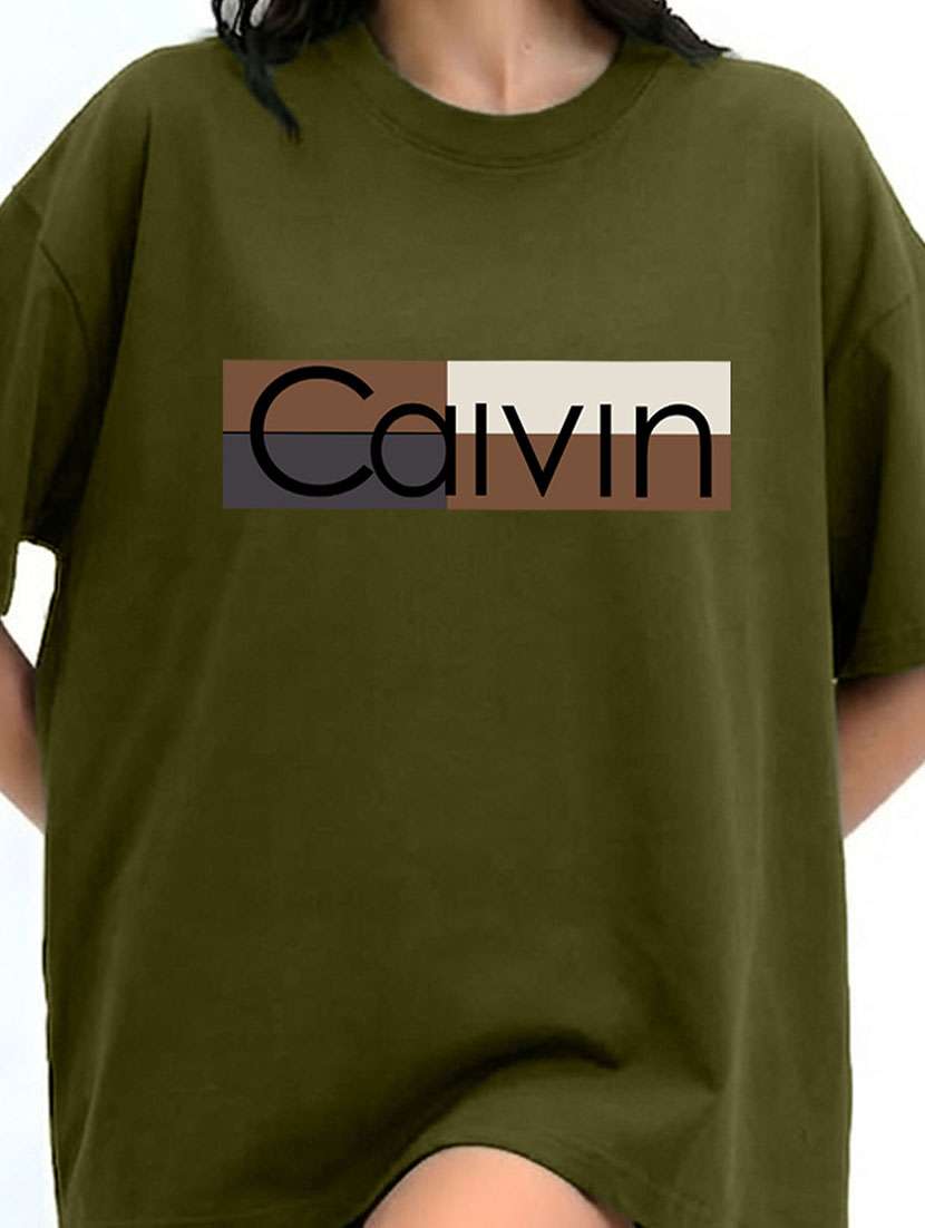 women typographic short sleeve oversized t-shirt - 22466783 -  Standard Image - 2