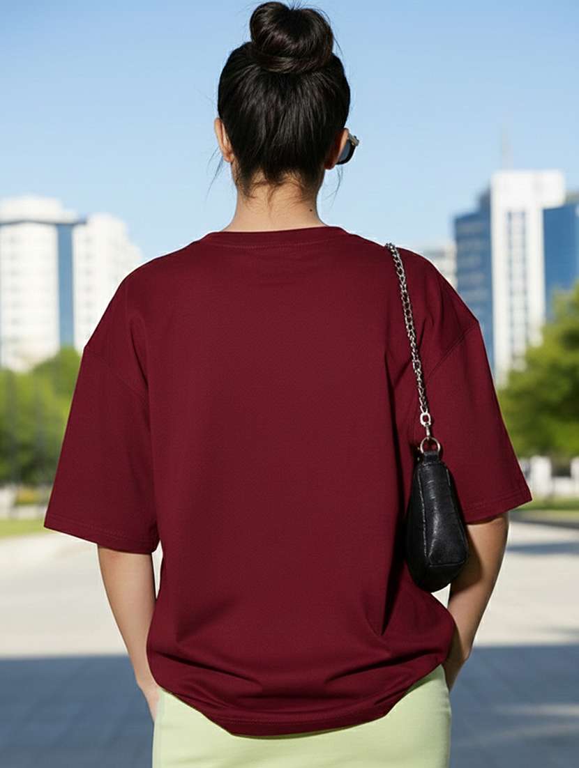 women typographic short sleeve oversized t-shirt - 22466786 -  Standard Image - 2