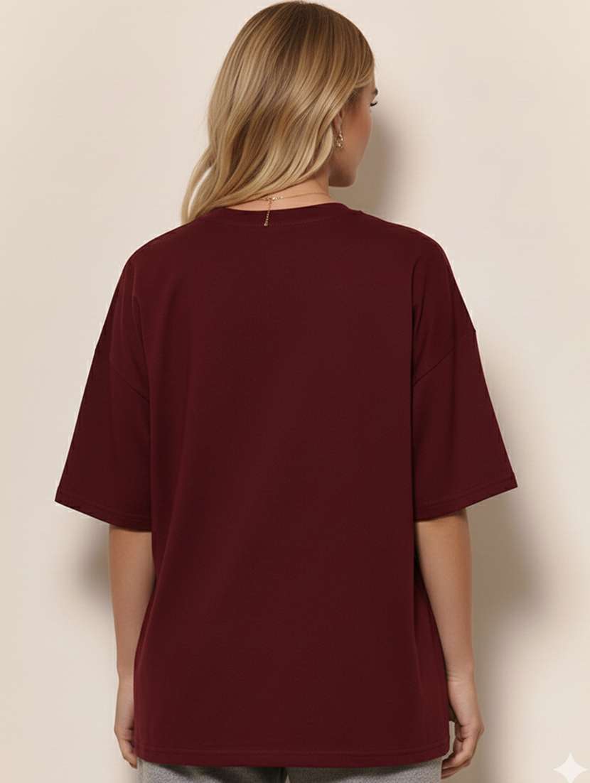 women printed short sleeve oversized t-shirt - 22466805 -  Standard Image - 2