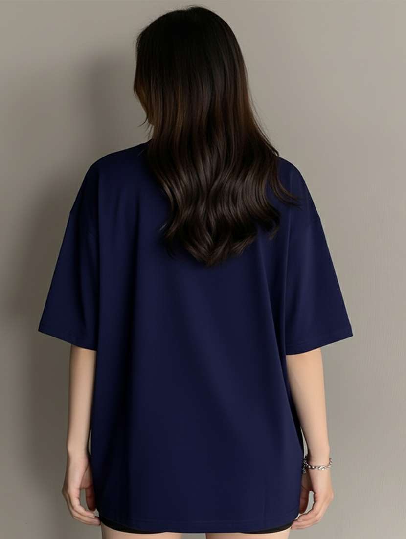 women printed short sleeve oversized t-shirt - 22466807 -  Standard Image - 2