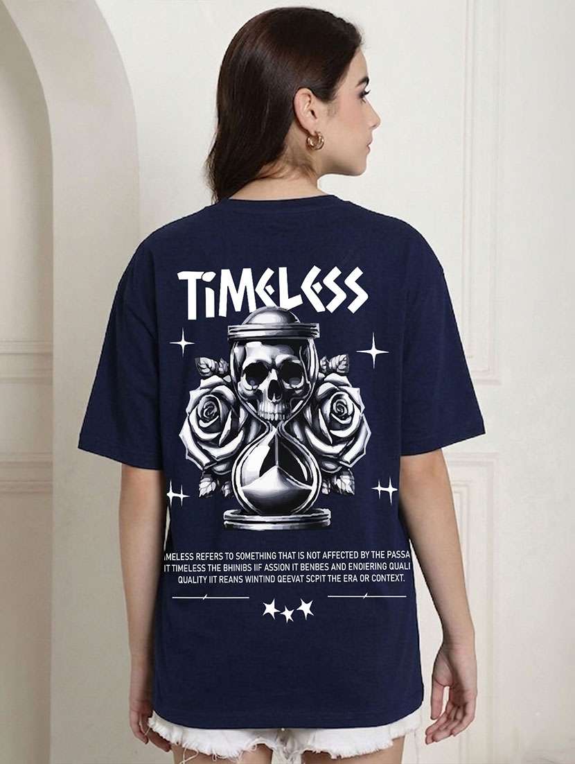 women back print short sleeve oversized t-shirt - 22466816 -  Standard Image - 2