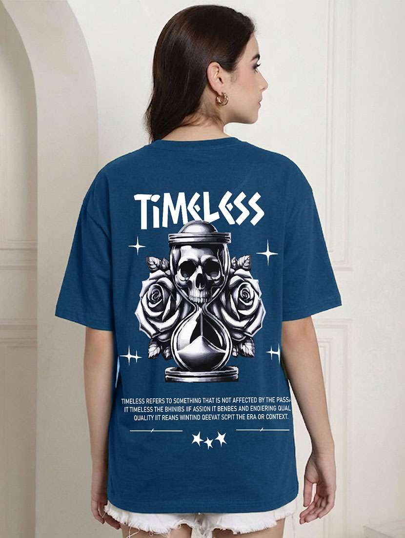 women back print short sleeve oversized t-shirt - 22466819 -  Standard Image - 2