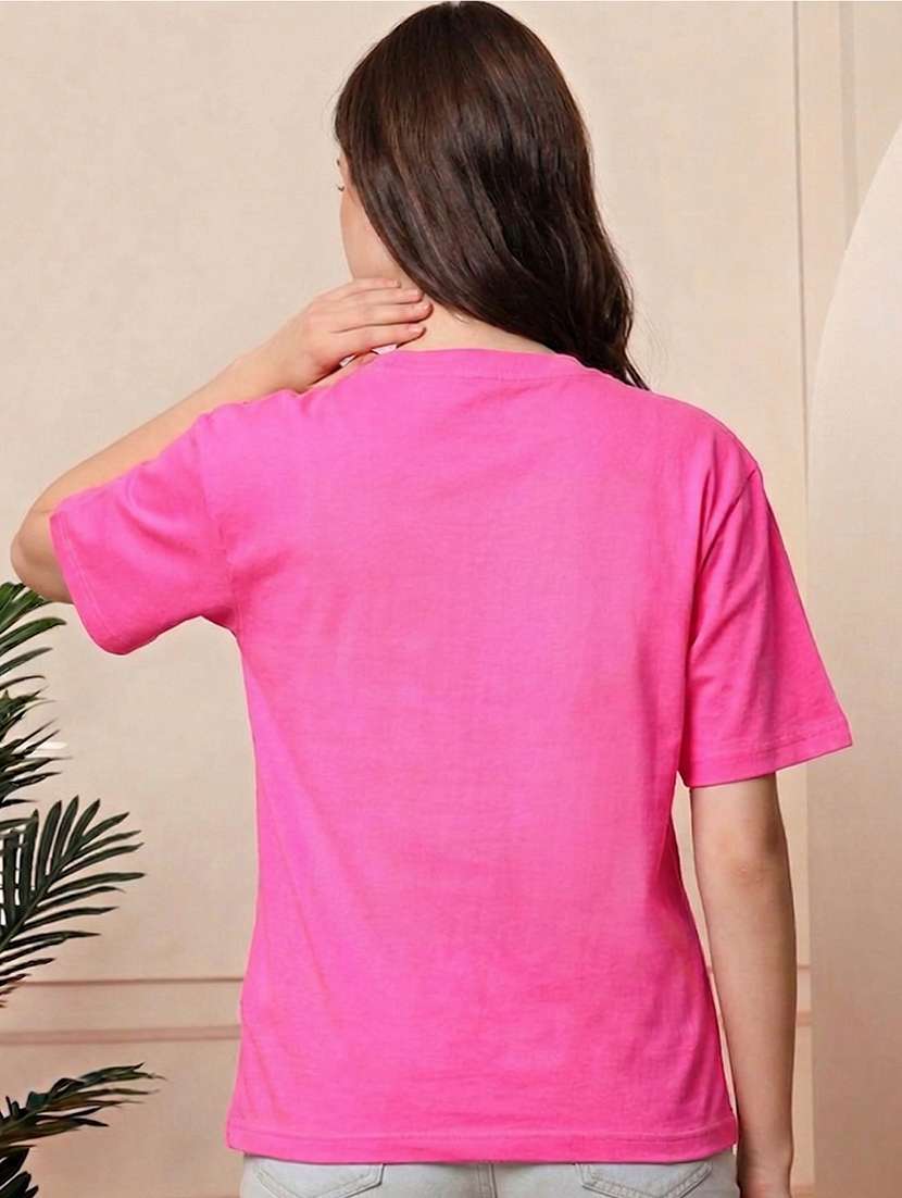 Women Printed Short Sleeve Oversized T-shirt - 22466828 -  Standard Image - 2