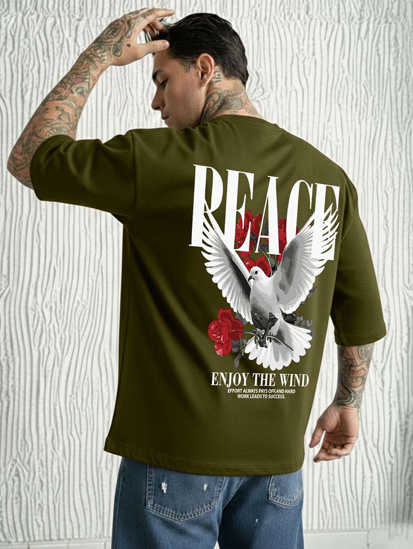 men printed short sleeve oversized t-shirt - 22466862 -  Standard Image - 2
