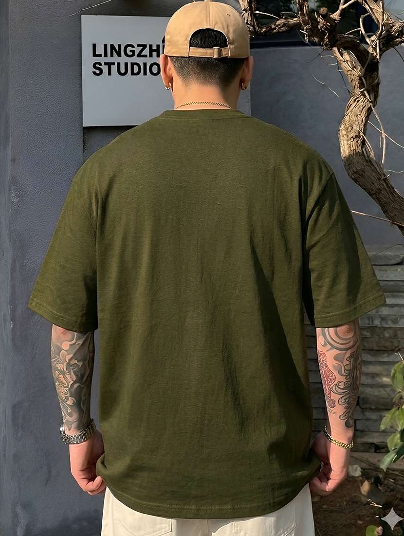 men printed short sleeve oversized t-shirt - 22467005 -  Standard Image - 2
