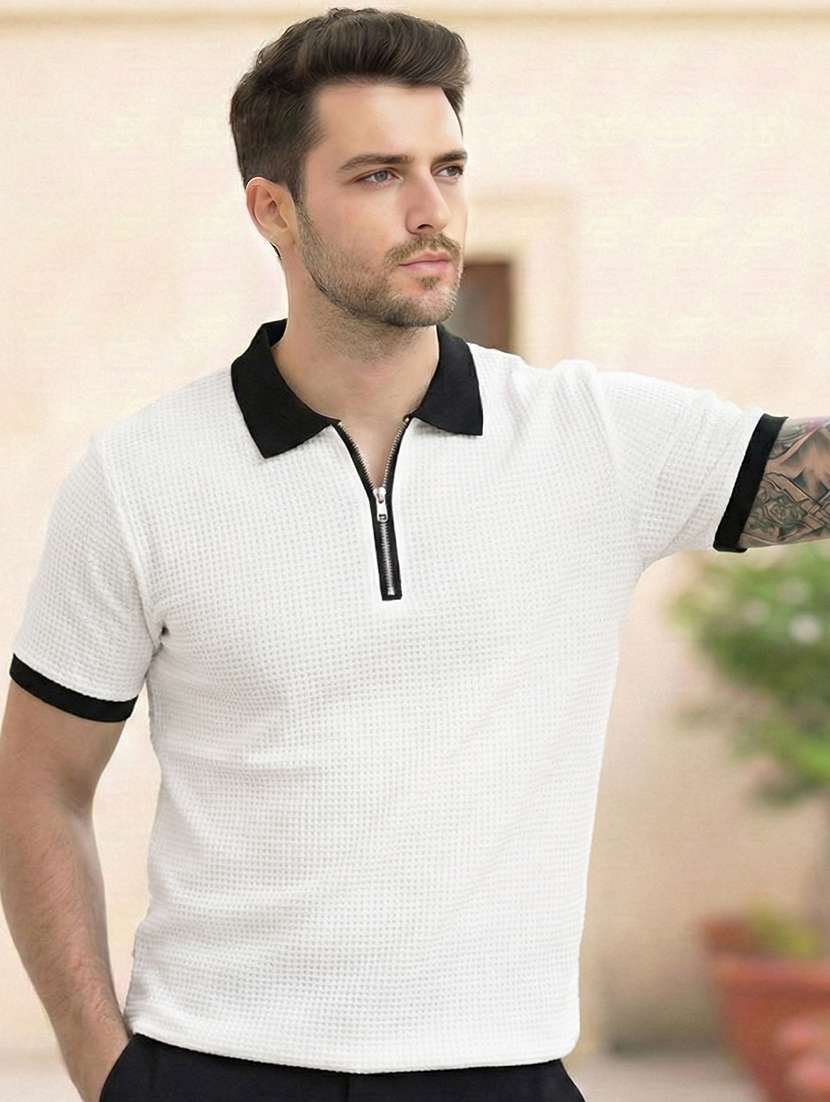 men self design short sleeve regular fit polo t-shirt - 22467267 -  Standard Image - 2