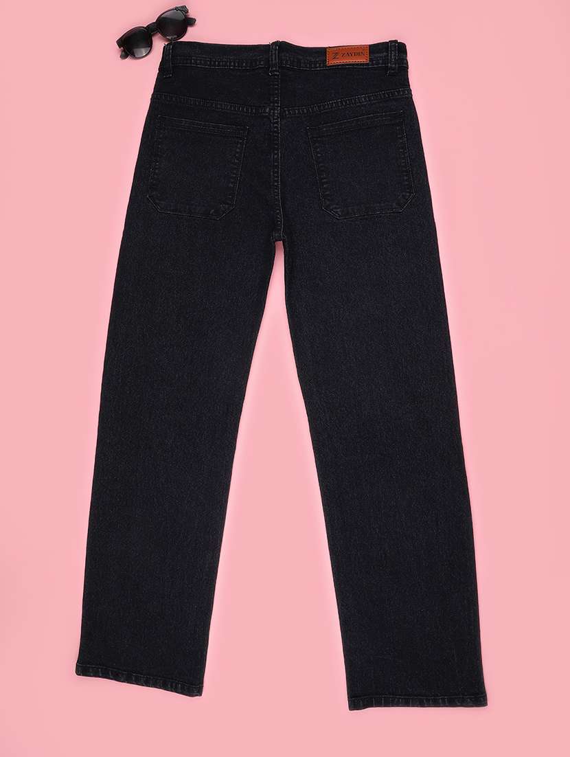 girls solid mid rise straight jeans - 22468237 -  Standard Image - 2