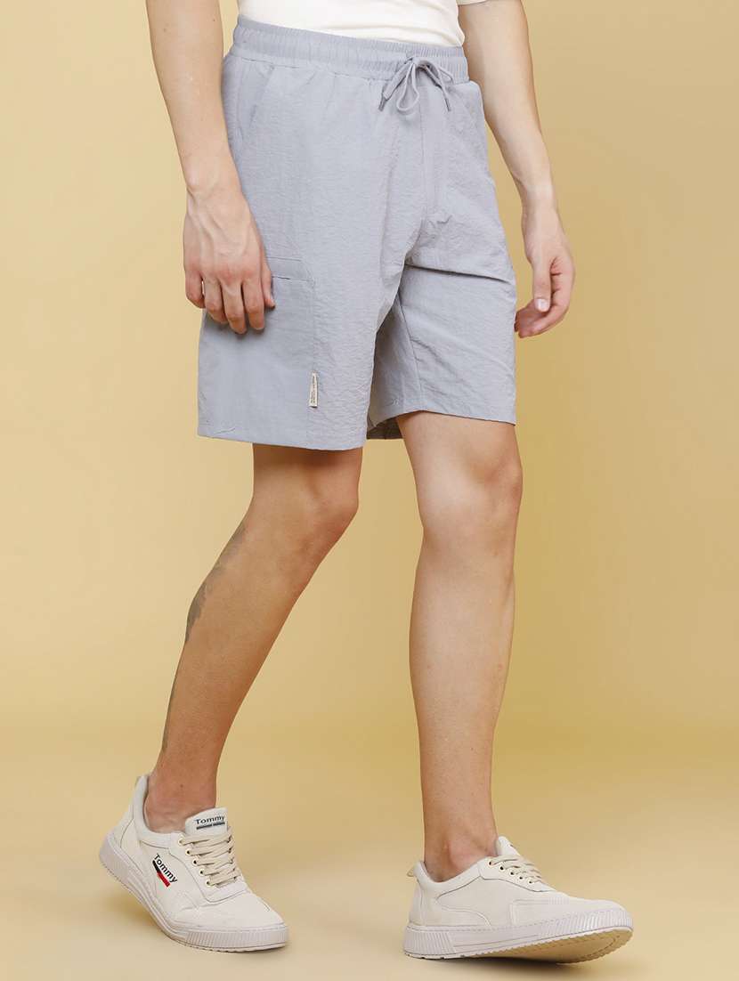 men solid mid rise regular fit shorts - 22468398 -  Standard Image - 2