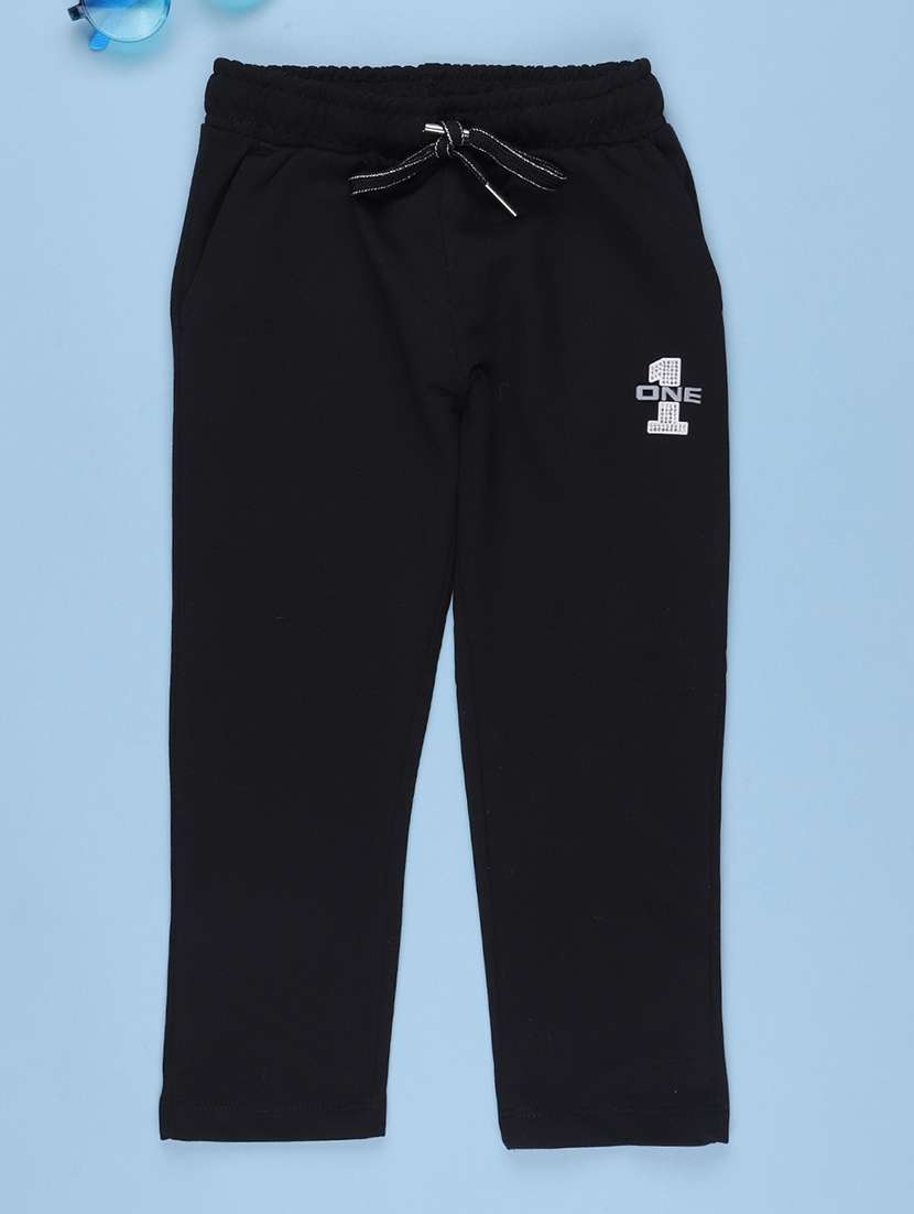 Girls Embellished Mid Rise Regular Fit Track Pant - 22468697 -  Standard Image - 2