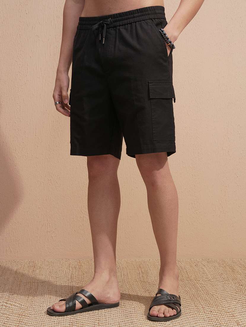 men black loose fit cargo shorts - 22469161 -  Standard Image - 2