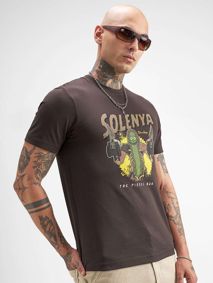 men printed crew neck t-shirt - 22469227 -  Standard Image - 2