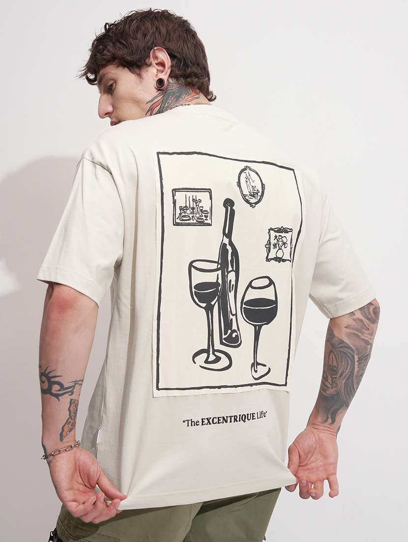 men printed short sleeve t-shirt