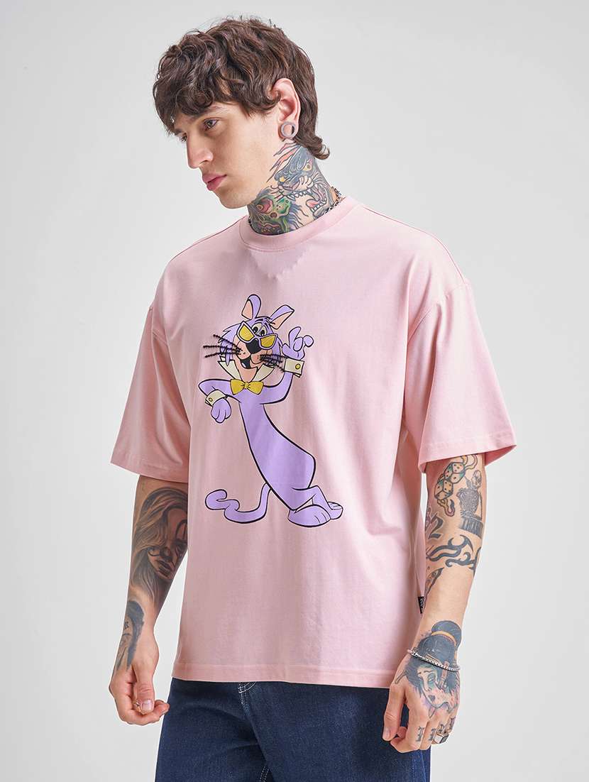 men pink cotton plain t-shirt - 22469394 -  Standard Image - 2