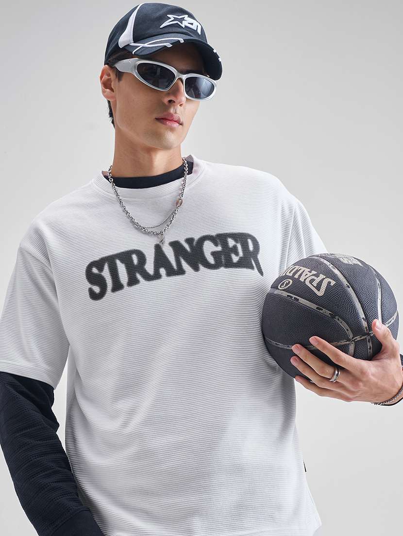 men printed short sleeve t-shirt