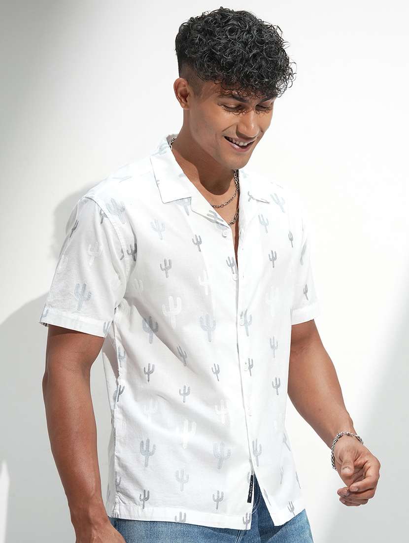 men white cotton casual shirt - 22469735 -  Standard Image - 2