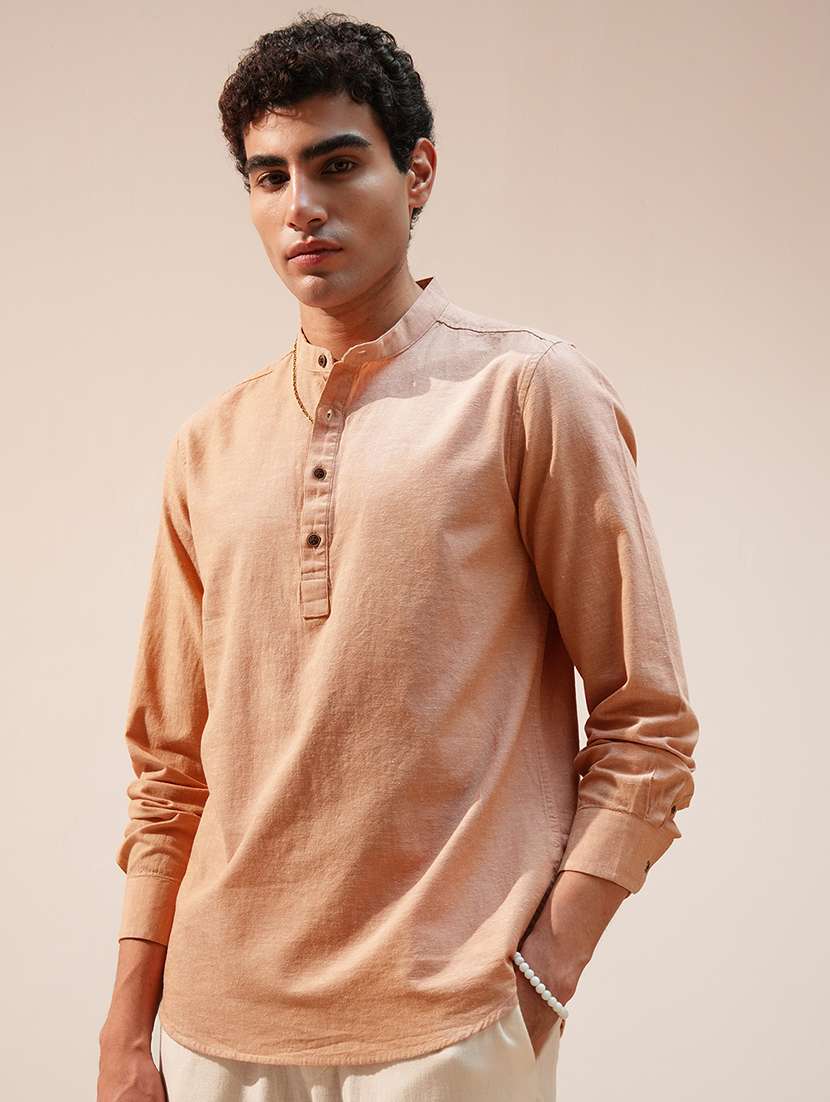 men solid long sleeve casual shirt - 22469764 -  Standard Image - 2