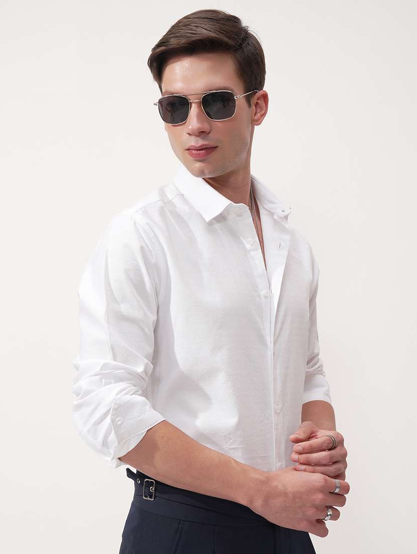 men self design long sleeve regular fit casual shirt - 22469800 -  Standard Image - 2