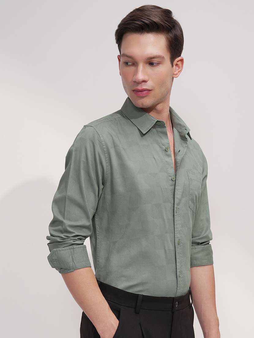 men self design long sleeve regular fit casual shirt - 22469813 -  Standard Image - 2