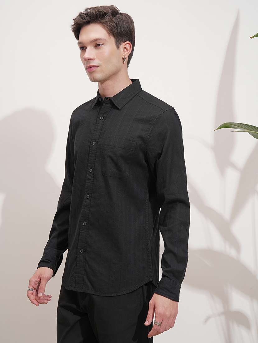 men self design long sleeve regular fit casual shirt - 22469861 -  Standard Image - 2