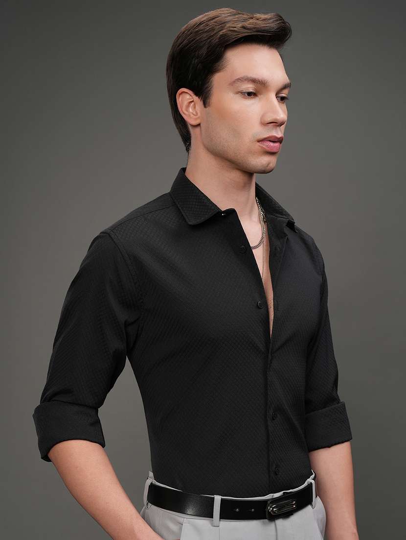 men self design long sleeve regular fit casual shirt - 22469907 -  Standard Image - 2