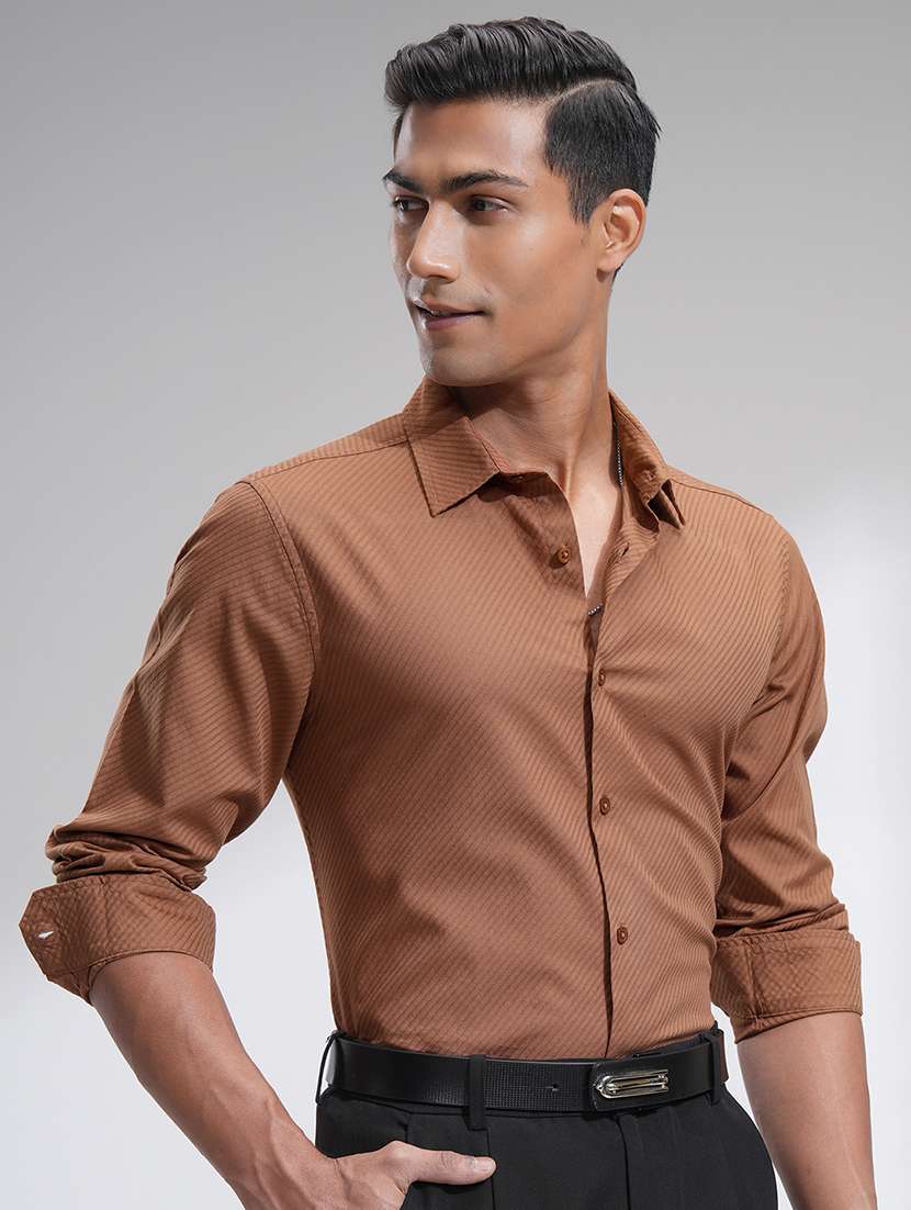 men self design long sleeve regular fit casual shirt - 22469939 -  Standard Image - 2