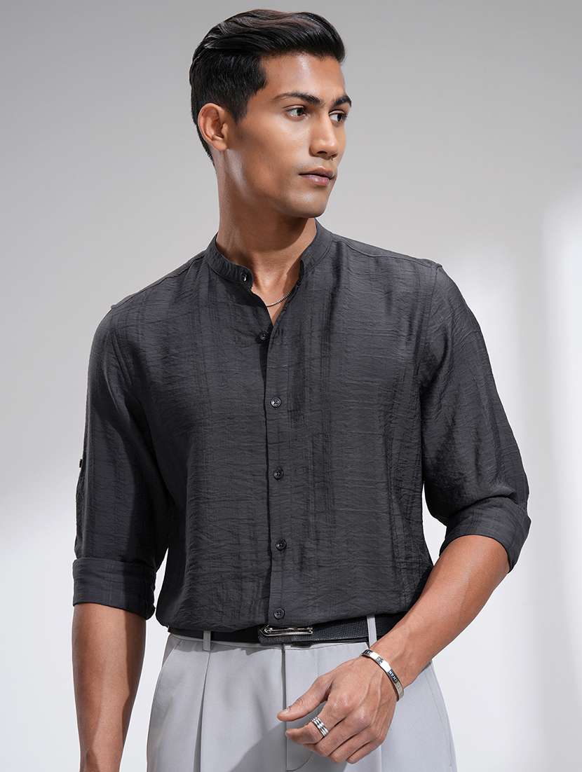 men self design long sleeve regular fit casual shirt - 22469941 -  Standard Image - 2