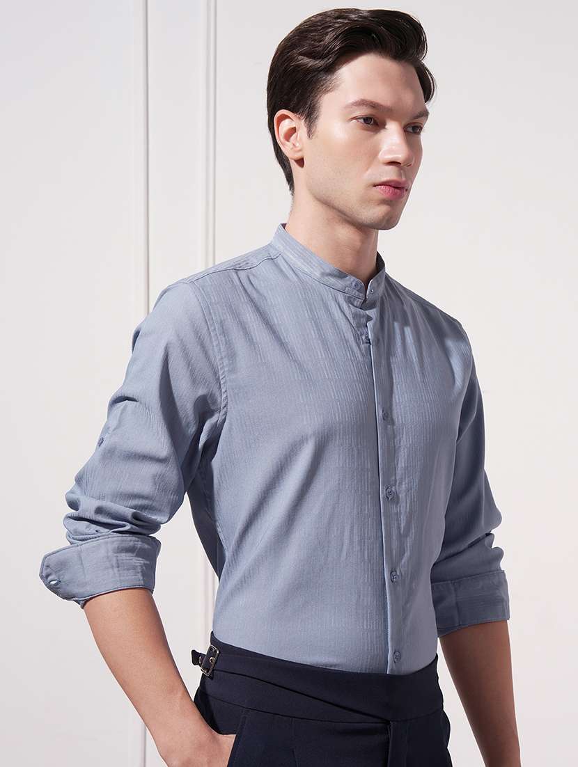 men self design long sleeve regular fit casual shirt - 22470147 -  Standard Image - 2