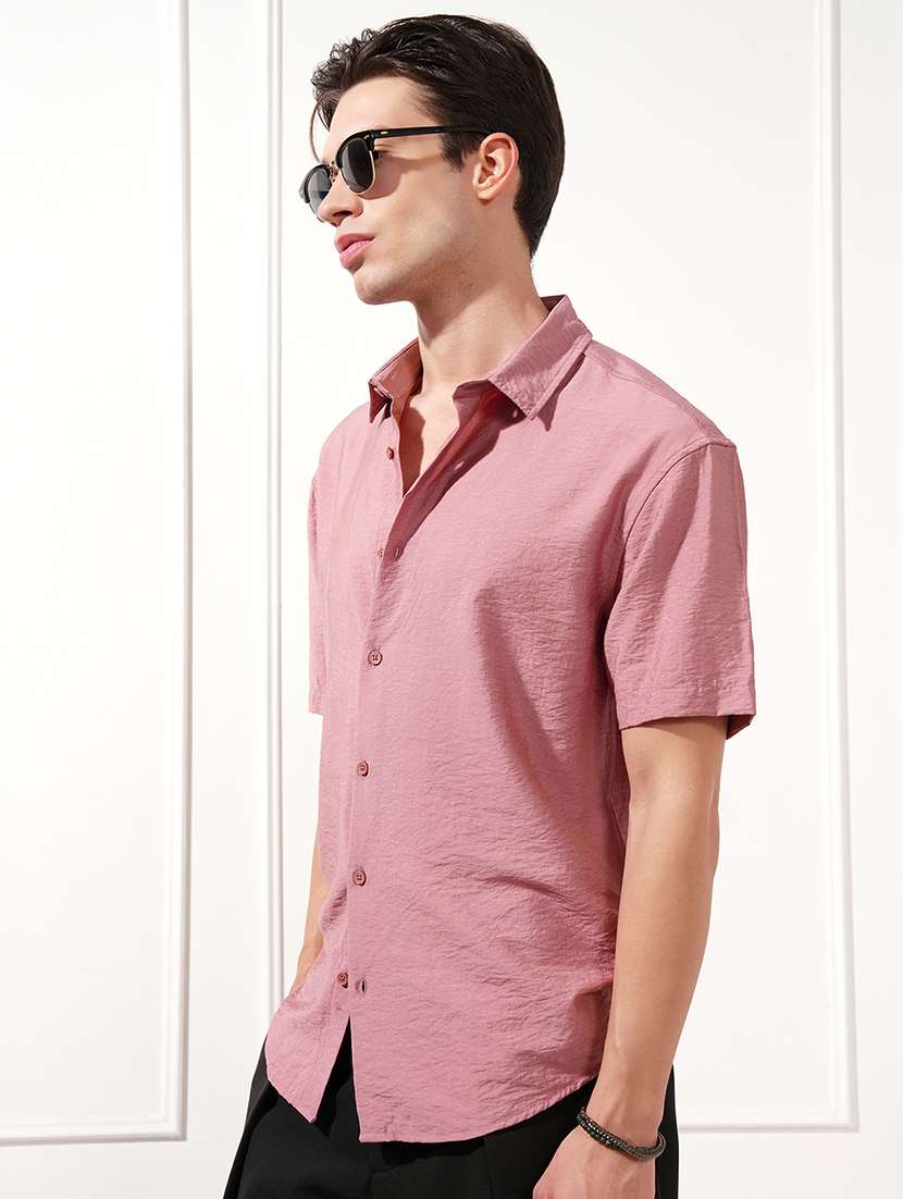 men self design short sleeve regular fit casual shirt - 22470158 -  Standard Image - 2