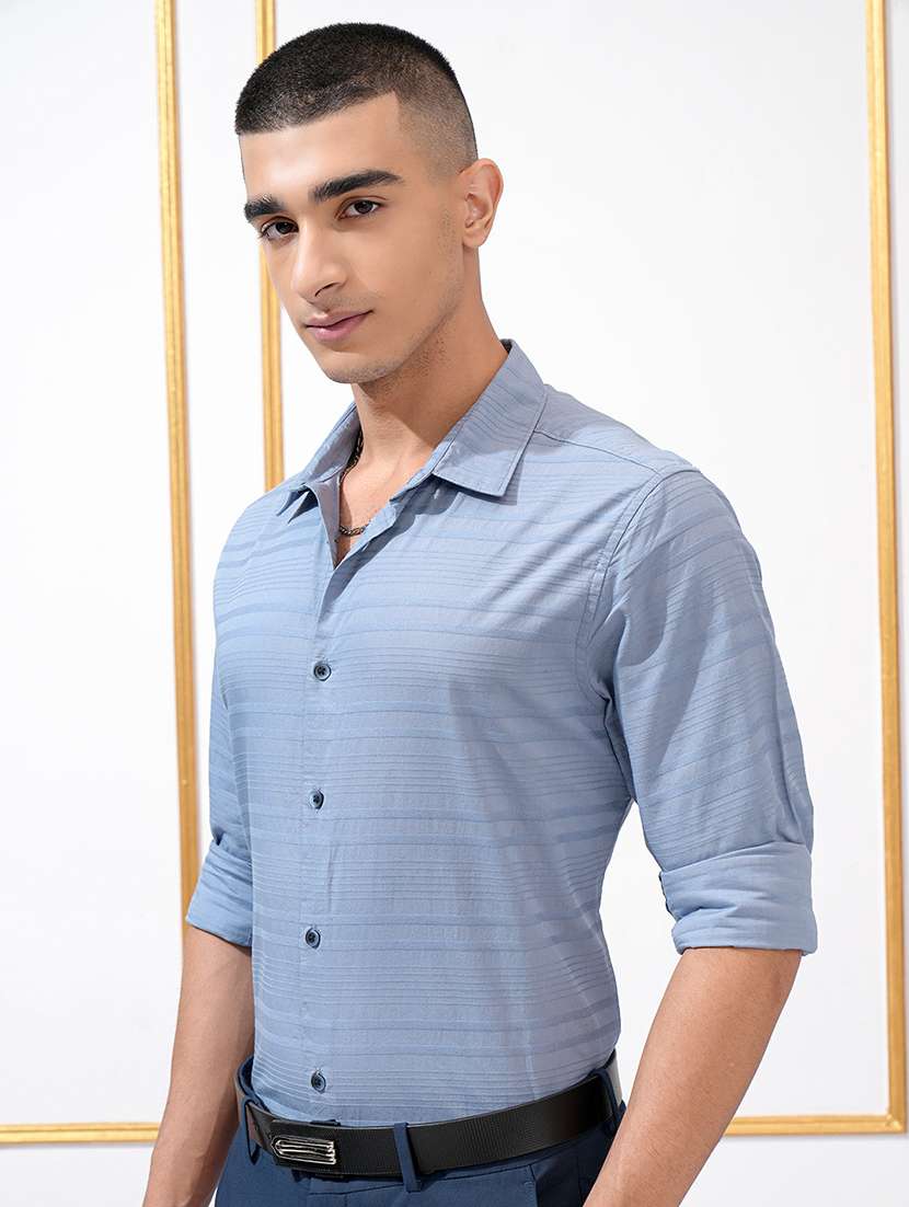 men self design long sleeve regular fit casual shirt - 22470472 -  Standard Image - 2