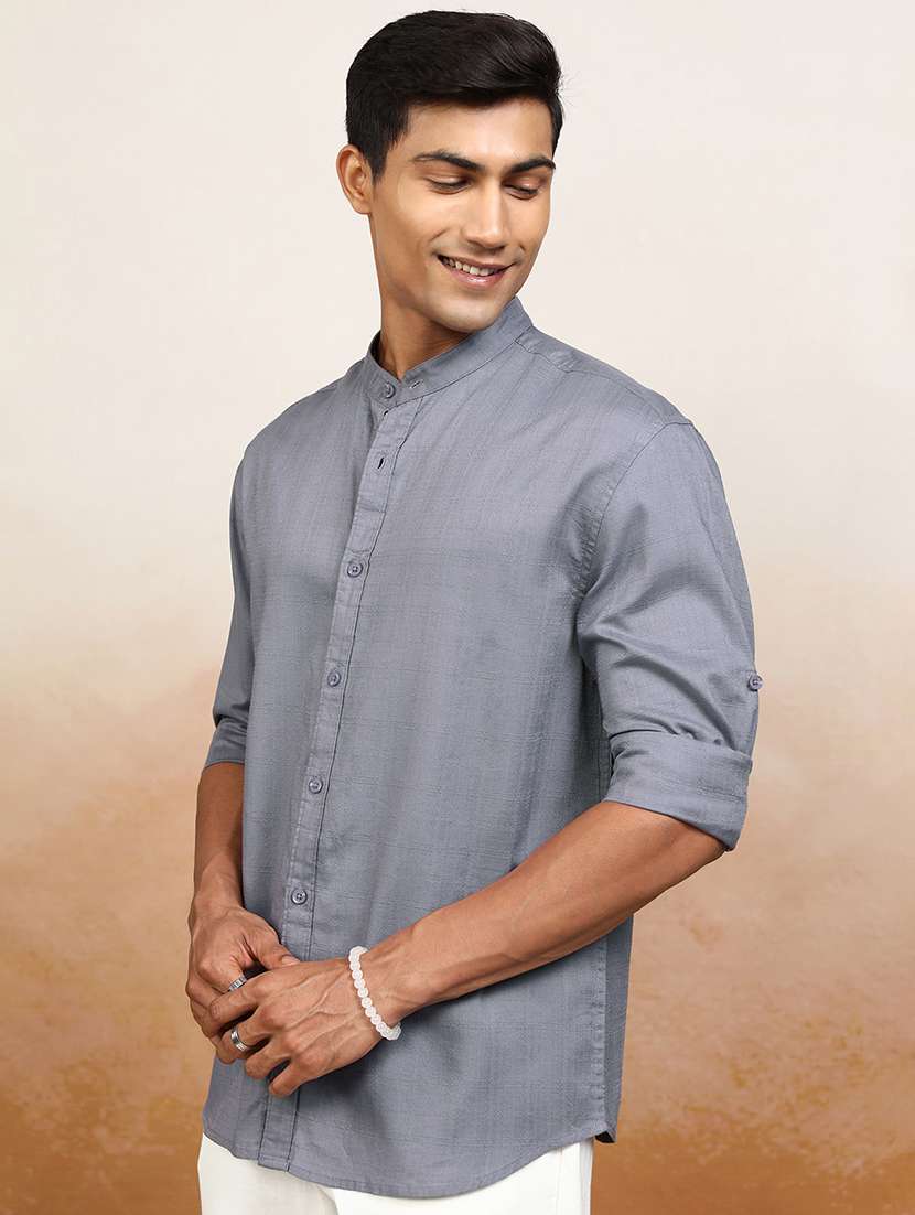 men self design long sleeve regular fit casual shirt - 22470477 -  Standard Image - 2