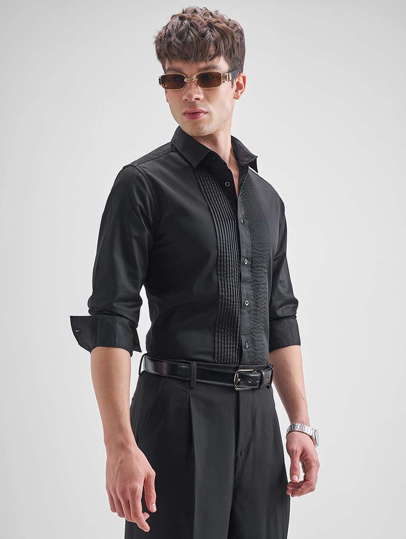 men solid long sleeve regular fit casual shirt - 22470544 -  Standard Image - 2