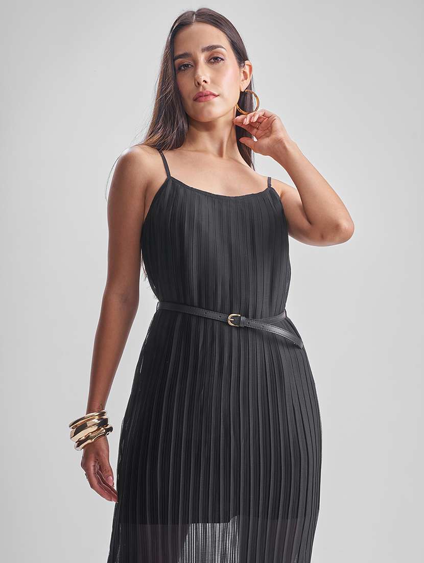women black polyester sheath dress - 22470716 -  Standard Image - 2