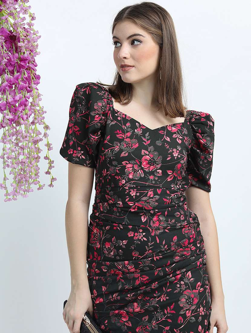 women green polyester a-line dress - 22470776 -  Standard Image - 2
