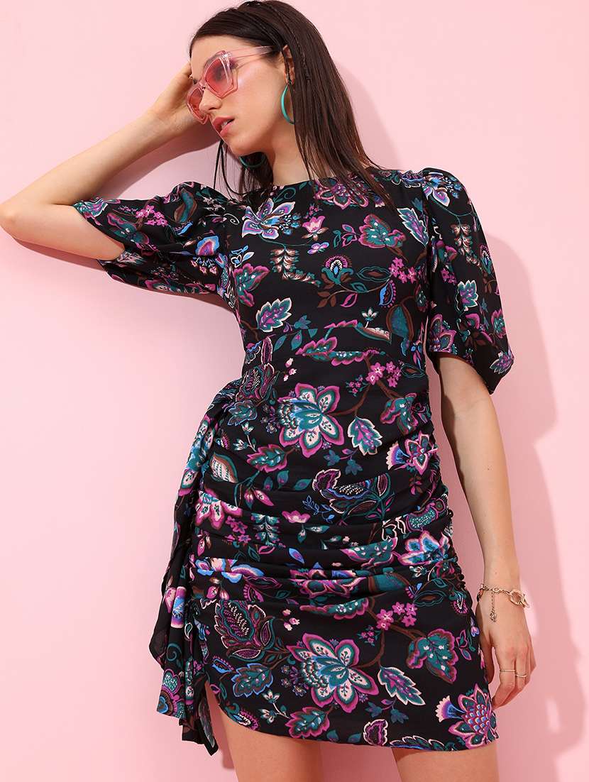 women black polyester sheath dress - 22470797 -  Standard Image - 2
