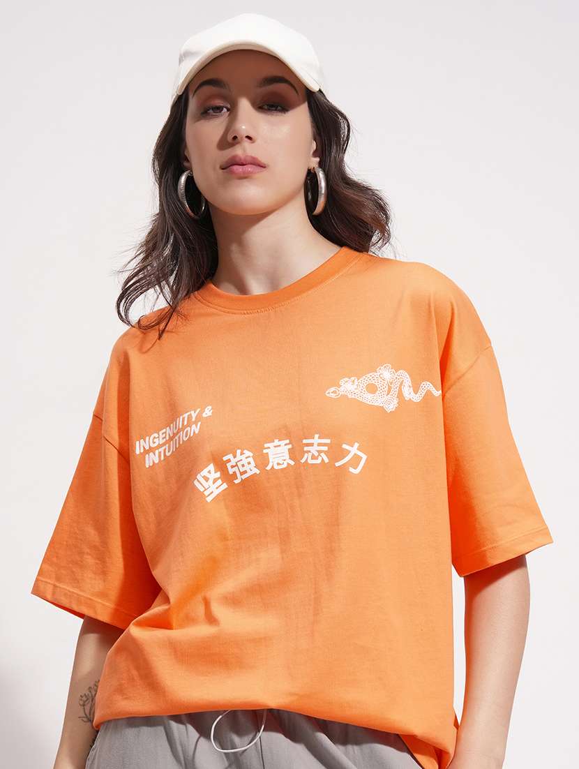 women printed short sleeve t-shirt