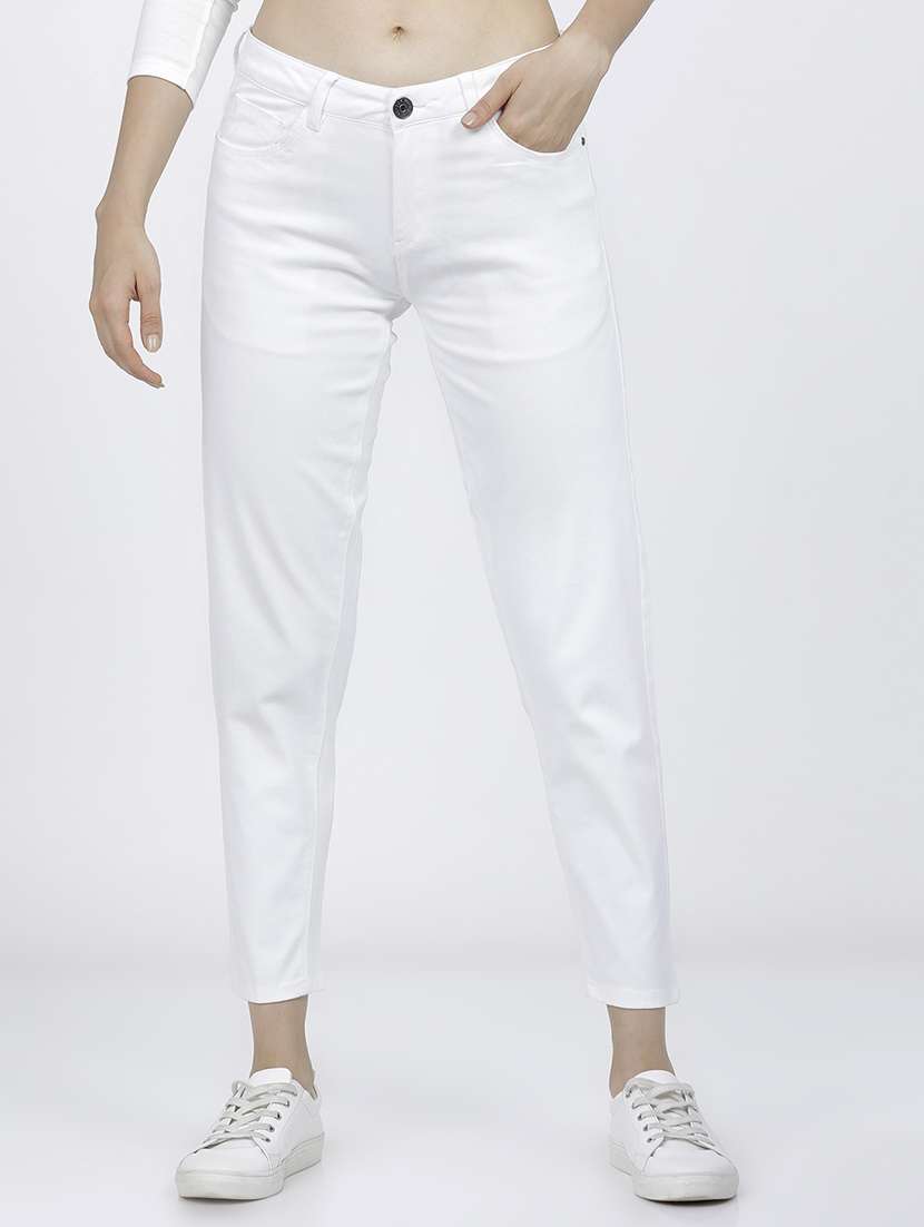 women white cotton chinos trouser