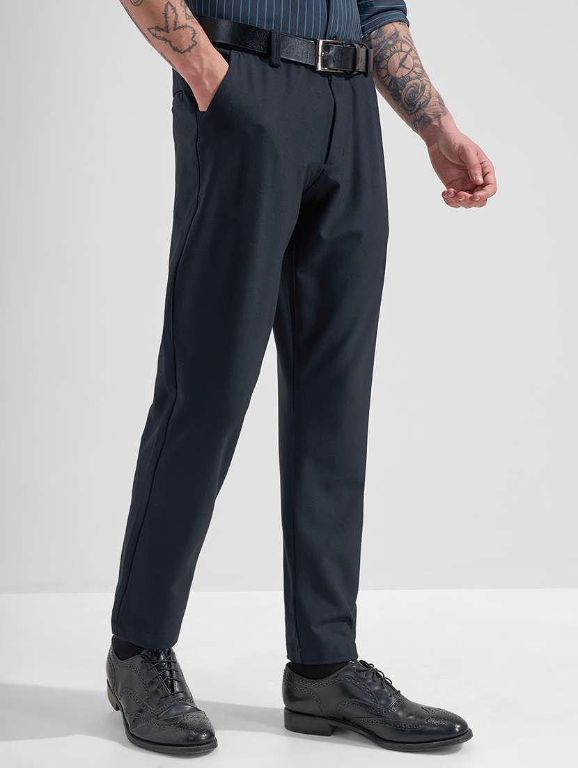 Men Polyester Chinos Casual Trouser - 22471323 -  Standard Image - 2
