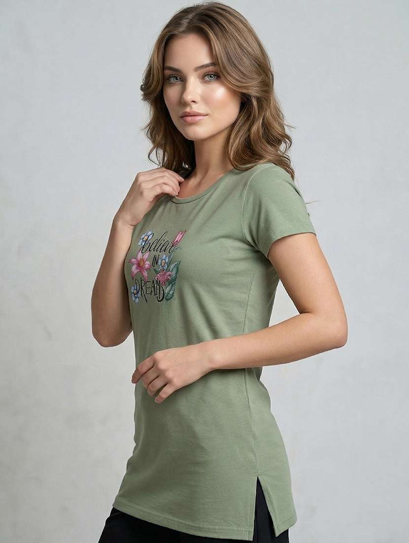 women printed short sleeve loungwear t-shirt - 22471527 -  Standard Image - 2