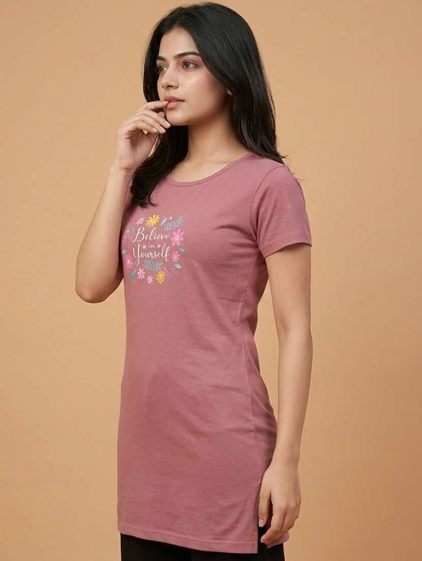 women printed short sleeve loungwear t-shirt - 22471531 -  Standard Image - 2