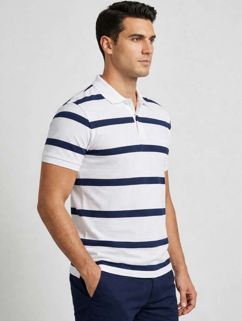men multi colored cotton blend color block t-shirt - 22471572 -  Standard Image - 2