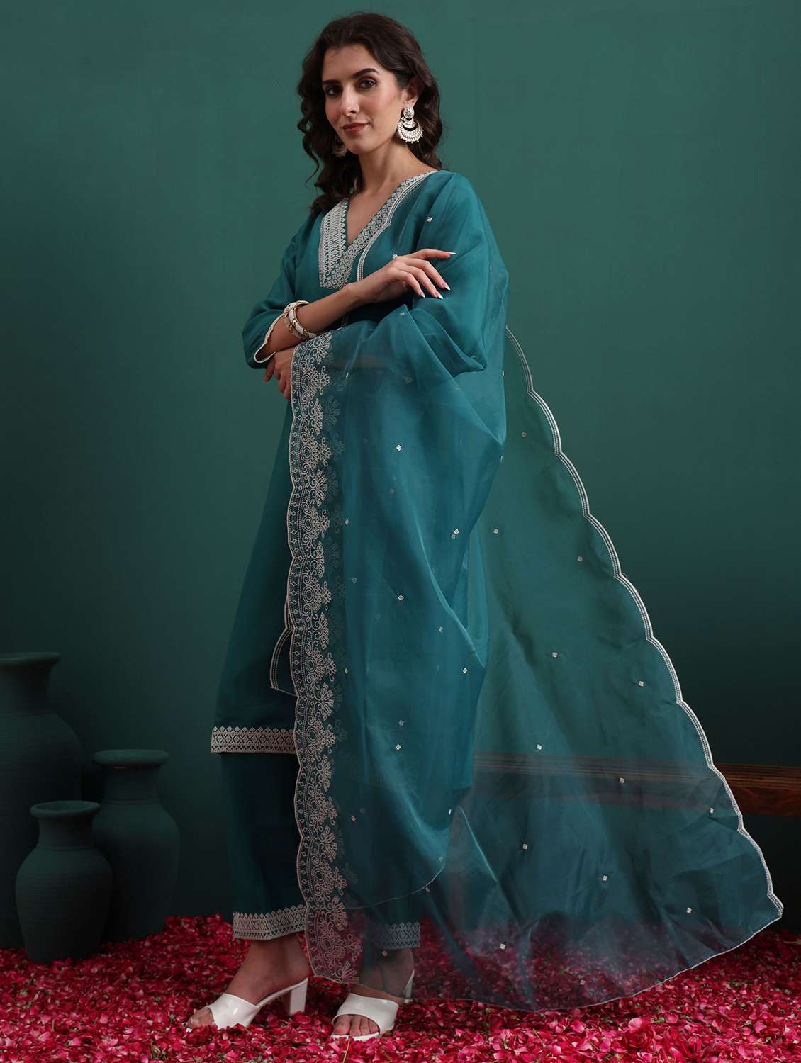 women green suit set - 22471766 -  Standard Image - 2